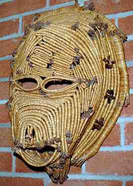 Large Pine Needle Mask by Nancy Latham