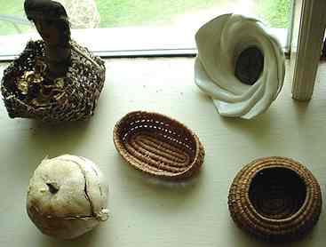 More small coiled baskets by Nancy Latham