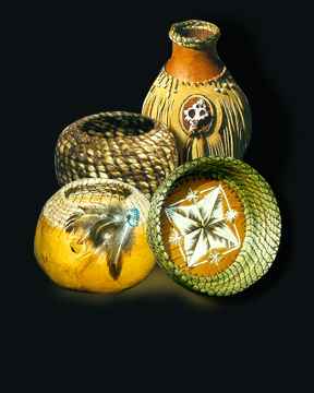 Gourds and Baskets by Jacqueline Carlson