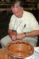 Instructor William Newman and the basket he is teaching in this class