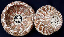 Pamela Zimmerman, finished basket from the two day class