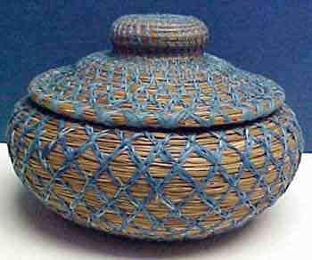 Shelly Weis, Blue Lace Basket